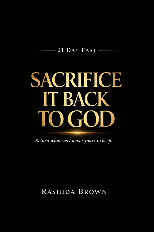 Sacrifice it back to GOD
